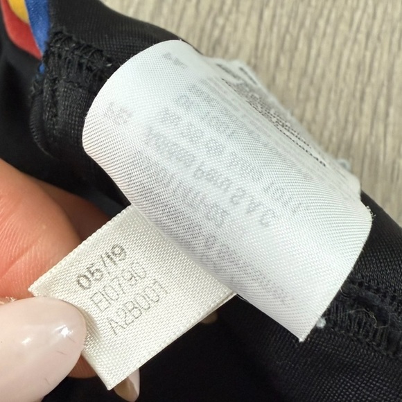 Adidas x Farm Rio Black Stripe Multi Sports Bra Crop Top - Picture 12 of 15